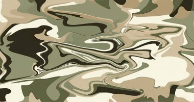 Soyut Girdap Bej Kahverengi Siyah Sıvı Mermer Tasarım Deseni Duvar Kağıdı Sanatı