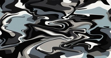 Soyut Girdap Siyah Beyaz Mavi Sıvı Mermer Boya Tasarımı Sanat Arkaplanı