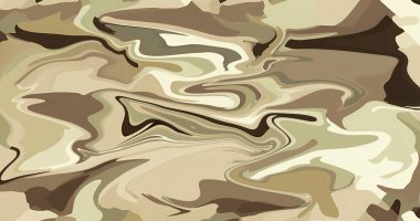 Soyut Bej Kahverengi Girdap Sıvı Mermer Boya Tasarımı Arkaplanı