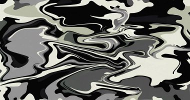 Soyut Girdap Siyah Gri Sıvı Mermer Boya Tasarımı Duvar Kağıdı Sanatı