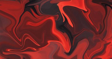 Soyut Kırmızı Siyah Dönen Akışkan Sanat Boyama Tasarımı Duvar Kağıdı Resimi