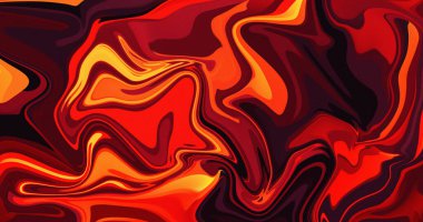 Soyut Kırmızı Turuncu Girdap Sıvı Mermer Boya Tasarımı Arkaplan Sanatı