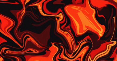 Soyut Kırmızı Siyah Dönen Sıvı Mermer Boya Doku Tasarımı Duvar Kağıdı Sanatı