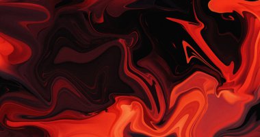 Soyut Kırmızı Siyah Girdap Sıvı Mermer Doku Tasarımı Duvar Kağıdı