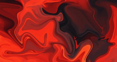 Soyut Kırmızı Siyah Girdap Sıvı Mermer Döşeme Tasarım Sanatı
