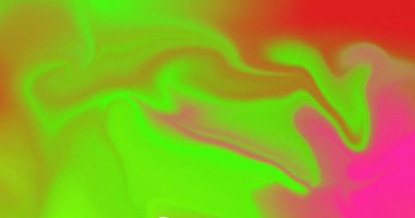 Soyut Girdap Yeşil Pembe Portakal Gradyan Akışkan Dinamik Tasarım Sanat Arka planı Duvar Kağıdı ResmiComment