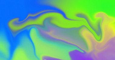 Soyut Sıvı Girdap Canlı Neon Mavi Mor Renkler Gradyan Doku Tasarım Sanatı