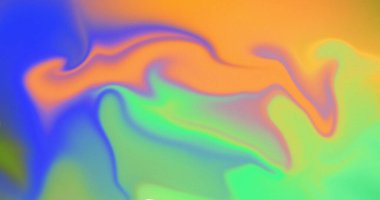 Soyut Girdap Girdap Renkli Renkli Sıvı Neon Pastel Turuncu Mavi Akışkan Akışkan Duvar Kağıdı Tasarımı Sanat