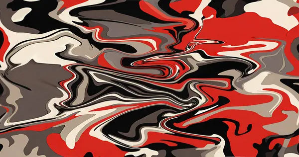 Soyut Kırmızı Siyah Gri Beyaz Girdap Mermer Boya Doku Tasarımı Duvar Kağıdı Çizimi Grafiksel Resim
