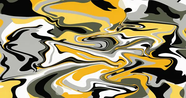 Soyut Girdap Sarı Gri Beyaz Modern Sanat Akıcı Tasarım Doku Boyama Arkaplan Kağıdı