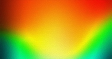 Soyut Renkli Gökkuşağı Desenli Arkaplan Doku Tasarımı Yeşil Turuncu Kırmızı Mozaik Döşemeler Lekeli Cam