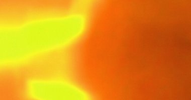 Turuncu ve sarı renklerin karışımından oluşan soyut bir görüntü, değişken bir etki yaratıyor. Renkler sorunsuz geçiş.