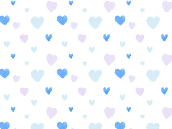 Dökülmüş kalpleri olan arkaplan çizimi, suluboya tarzı