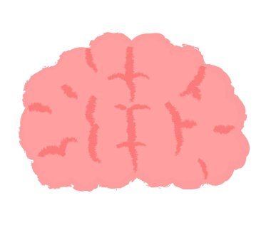 Basit beyin çizimi el yazısı biçimi organları