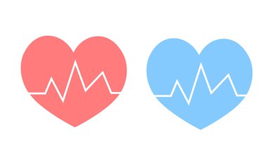 Heart rate and heart illustration heartbeat clipart