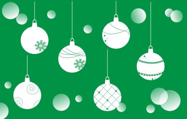 Noel süsü seti yeşili