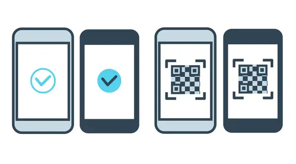 Akıllı telefonlu elektronik ödemenin çizimi