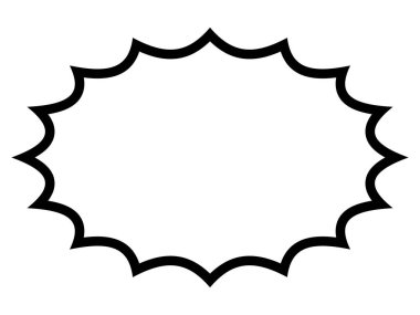 Amerikan mizah tarzı, huysuz, şaşırmış komik konuşma balonu