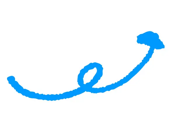 Basit el çizilmiş ok simgesi çizimi