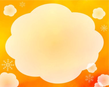 Orange warm image motif material clipart