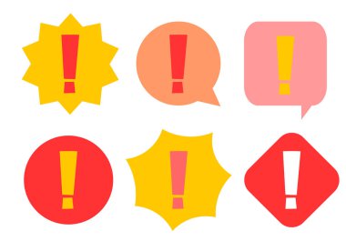 Ünlem işareti konuşma balonu ünlemi