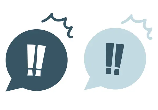 Ünlem işareti konuşma balonu ünlemi