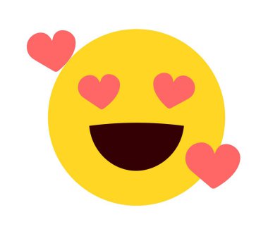 Emoji, duygu simgeleri, yüz ifadelerinin çizimleri.