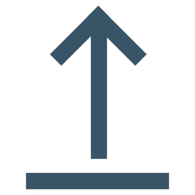 Pictogram simgesi yükle, basit ok simgesi