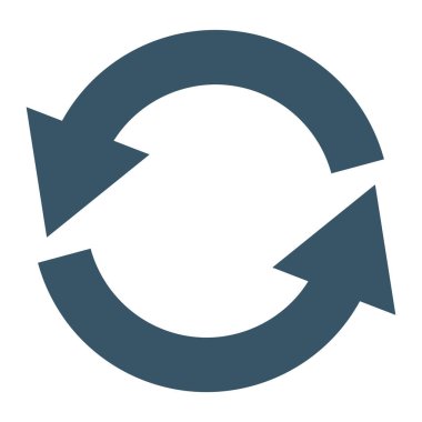 Dönen Oklar Dairesel Ok Simgesi Tekrarla