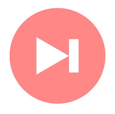Video / müzik geri / sonraki düğme simgesi illüstrasyonu