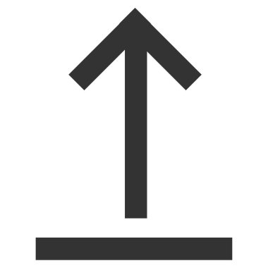 Pictogram simgesi yükle, basit ok simgesi