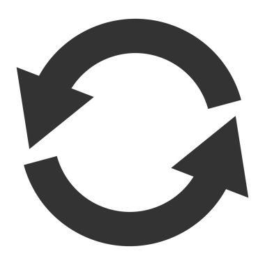 Dönen Oklar Dairesel Ok Simgesi Tekrarla