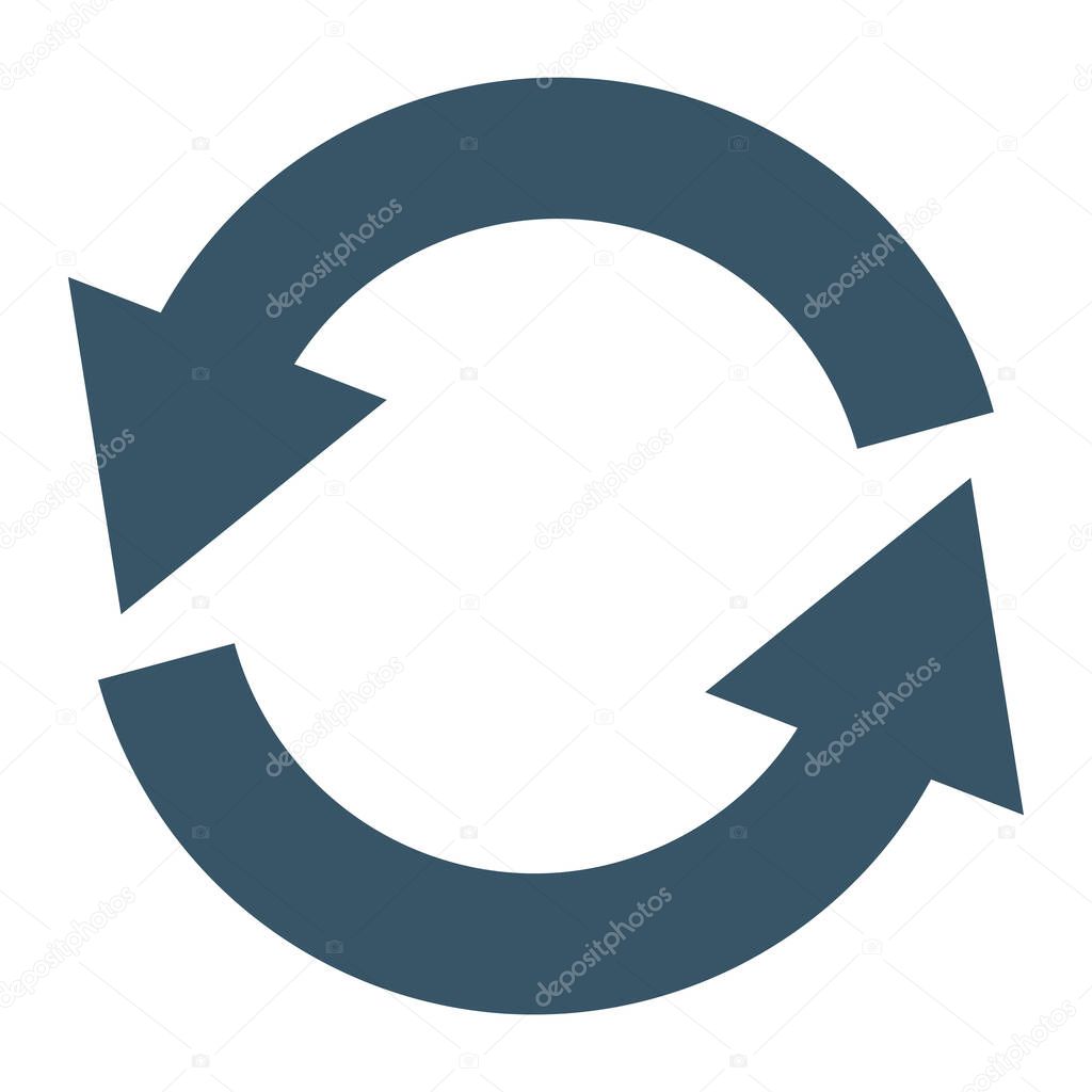 Rotating Arrows Circular Arrow Icon Repeat