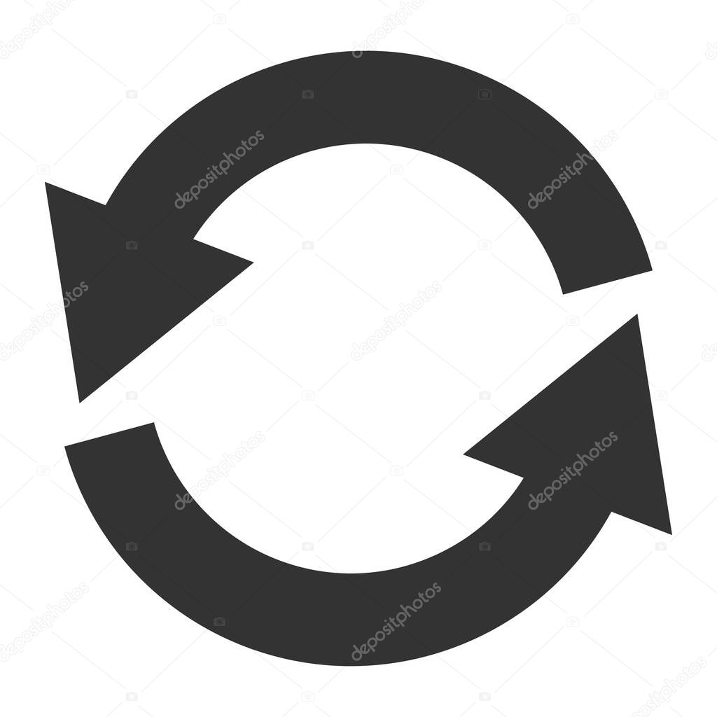 Rotating Arrows Circular Arrow Icon Repeat