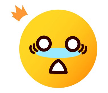 Şaşırmış emoji, ifade, yüz ifadesi çizimi