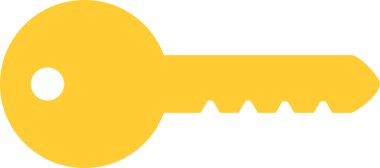 Basit anahtar simgesi illüstrasyonu