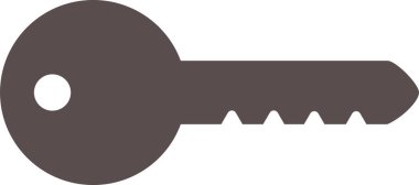 Basit anahtar simgesi illüstrasyonu