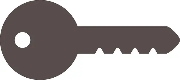 Basit anahtar simgesi illüstrasyonu