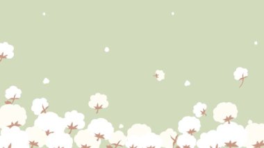 El yapımı pamuğun düşüşünün arka plan videosu