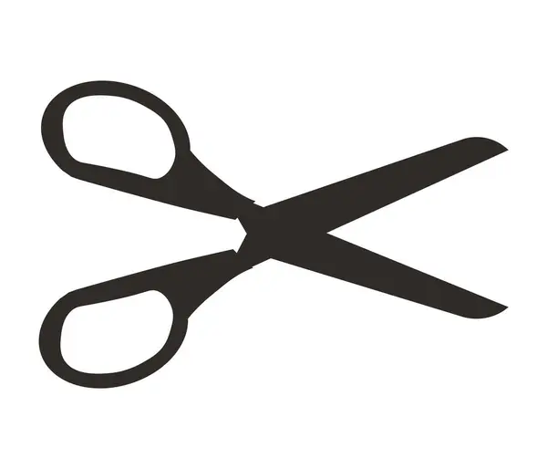 Basit makas siluet simgesi