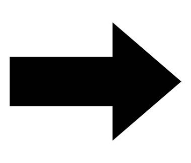 Basit ok simgesi _ siyah ok