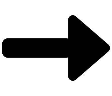 Basit ok simgesi _ siyah ok