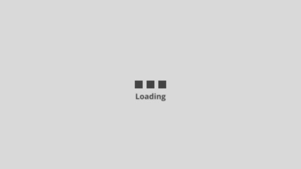 Modern Spinning Square Loading Animation Games Loading Screen — Stock Video