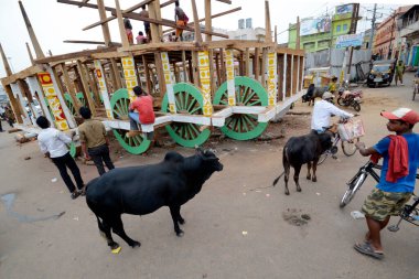 Ratha Puri Odisha Hindistan 'da işlem yapıyor.