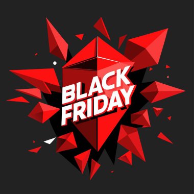 Black Friday Sale Promotional Banner clipart