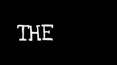 The End animasyonu, film, film ve video için uygun siyah zemin üzerine beyaz olarak son animasyondur. Film sonları, veya son proje sunumları