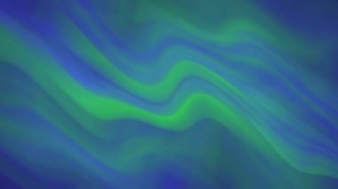 Mavi ve yeşil dalgalı çizgileri olan soyut arkaplan animasyonu modern sunumlar, web siteleri ve dijital sanat eserleri için idealdir. Teknoloji ya da doğa temaları için harika