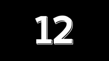 Sayılar, sayma ve geri sayımlarla ilgili minimalist temalı içerik için uygun beyaz dijital zamanlayıcı ile 15 saniye geri sayım zamanlayıcısı, dijital grafikler için harika