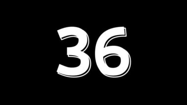 Sayılar, sayma, geri sayımlar ve sayılarla ilgili minimalist temalı içerik için uygun beyaz dijital zamanlayıcı ile 45 saniye geri sayım zamanlayıcısı, dijital grafikler için harika