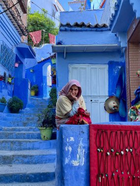 Fas 'taki yaşlı kadın.